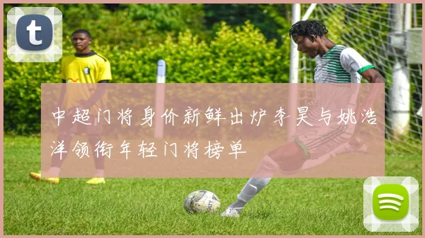 中超门将身价新鲜出炉李昊与姚浩洋领衔年轻门将榜单